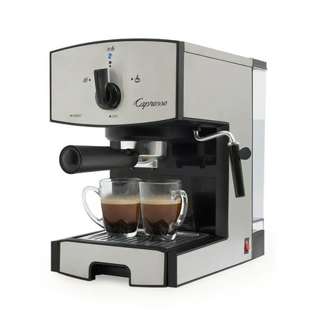 Capresso - EC50 Espresso Machine with 15 bars of pressure and Milk Frother - Stainless Steel