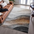 thumbnail image 6 of Addison Rugs Mayfield Premium Machine Washable Transitional Swirls Khaki Rectangle Rug, 10' x 14', 6 of 6