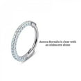 thumbnail image 4 of LINXIQIN Titanium Triple Sided Micro Gem Hinged Nose Hoop Beauty Mark Jewelry, 4 of 7
