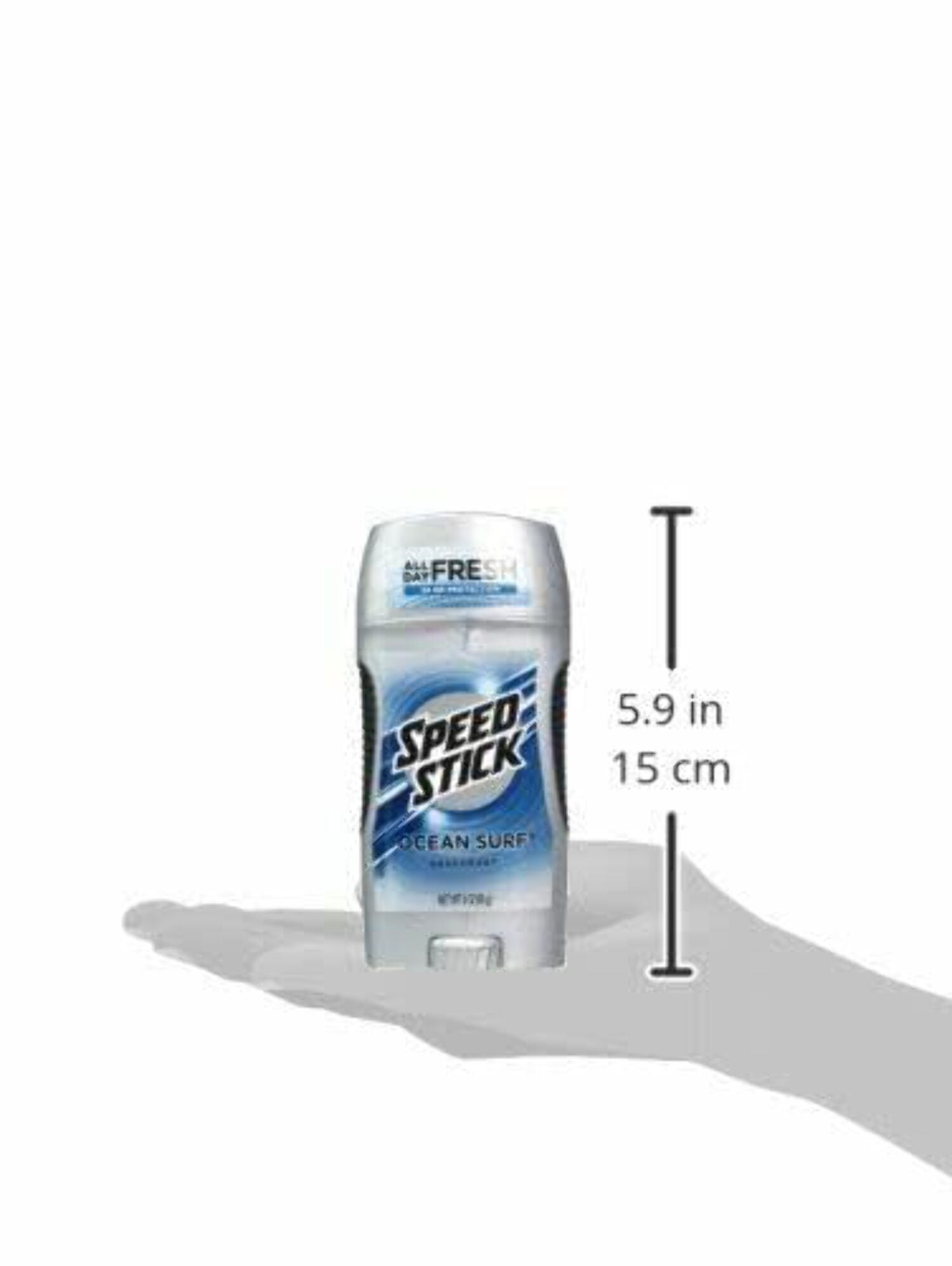 Speed Stick Clear Solid Deodorant, 24 HR, Ocean Surf, 3 OZ - 4 Pack