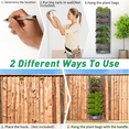 thumbnail image 6 of Hanging Grow bags Garden Grow Bag with 7 Pockets,Waterproof Wall Hanging Plants Fabric Flowerpot for Garden Home Decoration, 6 of 8