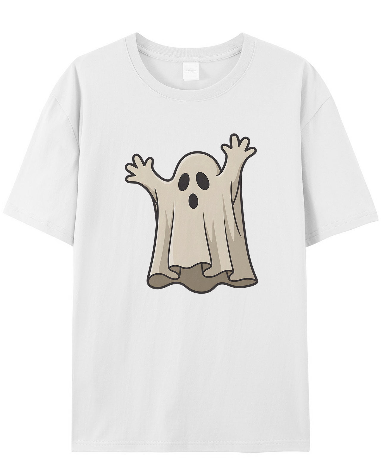 Men's T Shirts, Lovely Ghost Arms up Horror All Saints Cartoon T
