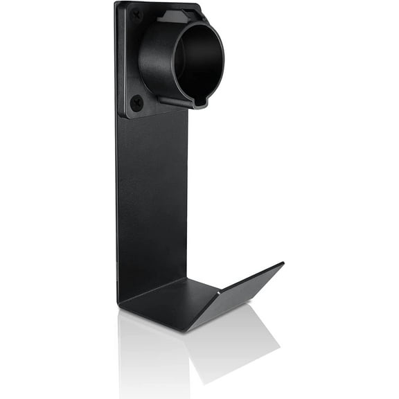 Lectron EV Charger Nozzle Holster Dock and J-Hook Combination for J1772 Connector Electric Vehicle Chargers