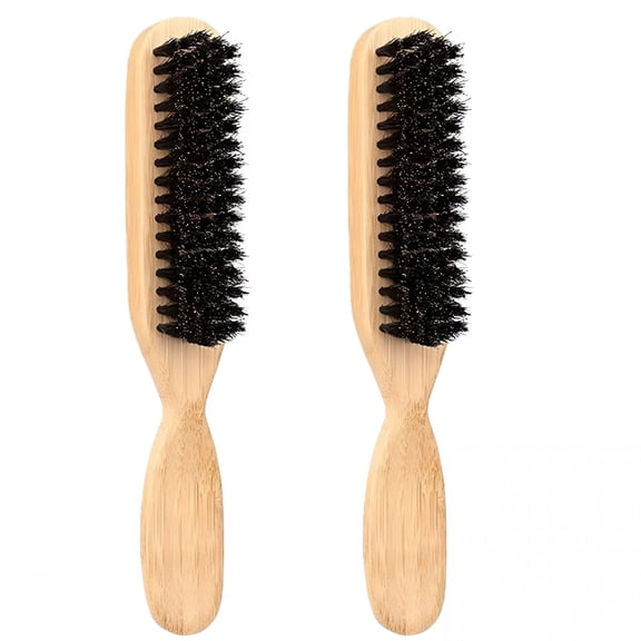 ACDANC Boar Bristle Hair Brush for Men, Stiff Bristles Wooden Handle