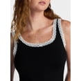 thumbnail image 4 of No Boundaries Sleep Lace Tank Top, Women's XXS-3X, 4 of 5