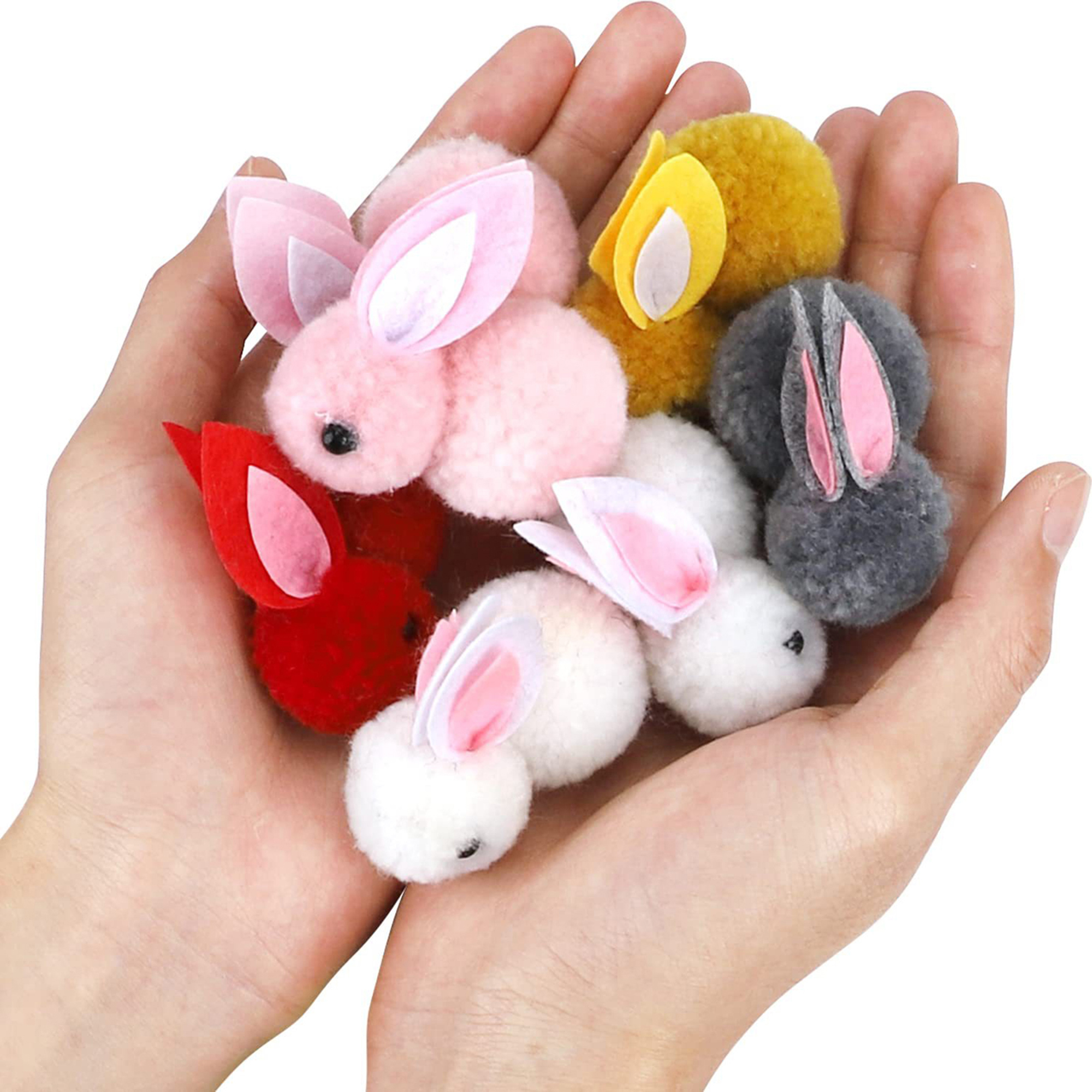 EYIIYE Easter Eggs Prefilled with Plush Stuffed Bunny, Easter Eggs