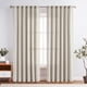 thumbnail image 2 of Cortinas Jinchan, mezcla de lino, 213 cm de largo, para sala de estar, 2 paneles, 2 of 6
