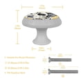 thumbnail image 5 of Spotted Dog Fluorescent Drawer Pulls with Screws, Round 4-Pack, Glow-in-the-Dark Cabinet Hardware: Crystal Knobs, Dresser Knobs - Suitable for Cabinets,and Dressers Furniture Decor, 5 of 6