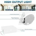 thumbnail image 3 of Luxrite 5 Inch Square LED Recessed Ceiling Light J-Box 18W 5 Color Selectable 1600LM Dimmable Wet Rated ETL 4 Pack, 3 of 7