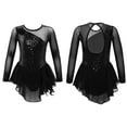 thumbnail image 4 of MSemis Kids Girls Sequins Figure Ice Skating Dress, 4 of 6