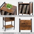 thumbnail image 3 of 2-Tier Record Player Stand with Storage, 3 of 5