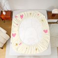 thumbnail image 5 of Homewish Cute Capibara Family Queen Sheet Sets, Kawaii Love Heart Flat Sheet, Teens Kids Boys Girls Queen Fitted Sheet, Breathable Home Decor, 4pcs, 5 of 7