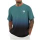 thumbnail image 1 of Camisas de Manga Larga para Hombres Imprimir Casual Cuello Redondo Blusa de Manga Corta, Camisas de Lino para Hombres, 1 of 8