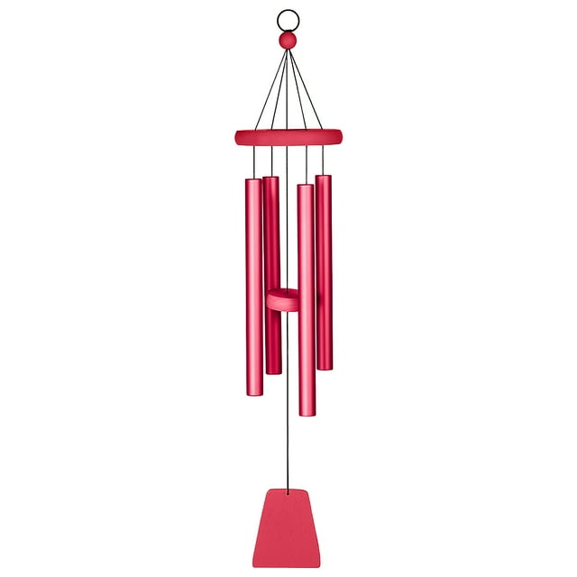 EGNMCR Décoration de Pièce, Décoration de Maison Carillon Éolien Musical à Quatre Tubes en Métal Coloré pour l'Extérieur Ornement Décoration Carillons Éoliens