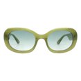 thumbnail image 2 of Womens Oval Rectangular Sunglasses Vintage Retro Fashion UV 400 Green, 2 of 4