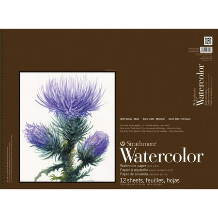 Strathmore 1289296 Quality Watercolor Pad, 12 x 18 (Best Quality Watercolour Paper)