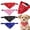 Black, variant on CHENjy Puppy Bandana Collar with Classic Paisley Pattern, No-Tie Adjustable Snap Pet Kerchief, Soft Polyester Drool Bib for Medium Dogs, M,Red