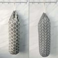 thumbnail image 3 of 2 soportes para bolsas de plástico, grandes, de 56 x 23 cm, para colgar en la pared, para el hogar, la oficina, la cocina y el almacén (gris), 3 of 4