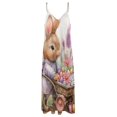 thumbnail image 4 of Easter Bunnies Rabbits Design Sleeveless Dress Woman Fashion Long Dresses Women's Summer Suit Dress 2025, 4 of 7