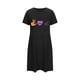 thumbnail image 5 of Camisón corto de talla grande para mujer, camisón de manga corta con estampado de pecho a la moda, camisón para mujer, 5 of 5