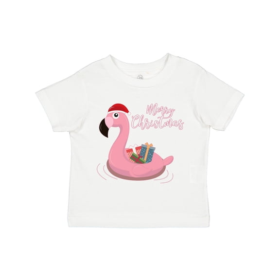 Inktastic Flamingo Merry Christmas Boys or Girls Toddler T-Shirt