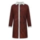 thumbnail image 1 of Chaqueta cálida de gamuza sintética compuesta de vellón cruzado con cuello de traje de longitud media de invierno para hombre Pompotops  oipoqjl21867, 1 of 8