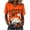 Orange Shirts, variant on Jsaierl Womens Halloween Shirts Funny Witchs Broom Print Tees Fall Work V Neck T-Shirts Short Sleeve Dressy Casual Blouse Tops Halloween Party Supplies,Sizes S-2XL