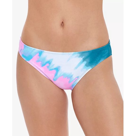 Salt Cove Juniors' Horizon Dye Ruched-Back Hipster Bikini Bottoms