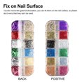 thumbnail image 5 of Foil Nail Glitter Chip Art Decoration, Manicure Nail Glitter Sequins, Foil Nail Paillette Chip, 3D DIY Nail Gems Decoration, Multicolor Gold Silver Flakes Acrylic Crystals Nail Accessories, 5 of 8