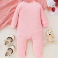 thumbnail image 4 of Bovxnpu Fall Winter Newborn Bodysuit, Infant Rompers, Boys And Girls Casual Long Leg Crawling Clothes Crawling Clothes Romper, 4 of 5