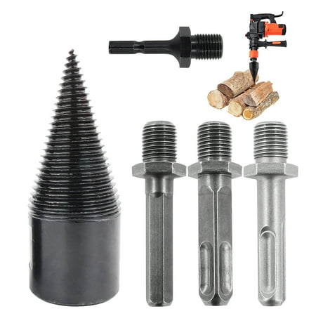 

32/42mm Wood Splitting Bit Universal Firewood Splitter Durable Wood Electric Drill Firewood Drill Round Square Hexagon Handle