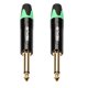 thumbnail image 1 of 2 piezas de conector jack estéreo de 6,35mm y 1/4 pulgadas para soldadura de Audio DIY para micrófono 绿色 perfke Estéreo Conector Soldado Enchufe Macho, 1 of 9