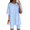 Light Blue, variant on EKOUAER Comfy Pajam Sets Nightwear Soft Sleeping Set Casual Housewear Loungewear