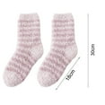 thumbnail image 3 of Sunjoy Tech Plush Slipper Socks Women - Colorful Warm Fuzzy Crew Socks Cozy Soft for Winter Indoor - 1 Pair, 3 of 6