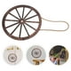 thumbnail image 3 of Rueda de madera rústica vintage para decoración de fiestas de vaqueros occidentales con 3 tornillos y 3 pernos para bar, garaje, interior y exterior, 3 of 7
