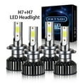 thumbnail image 1 of For Hyundai Tiburon 2003-2006 - H7+H7 Front LED Headlights 4X Bulbs High-Low beam Combo White f2, 1 of 10