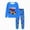outfits001-Blue, variant on NOLDARES Toddler Baby Boy Set Clothes 2Pcs Long Sleeve Print Round Neck Tee Sweatpants Casual Winter Outfits Size:3-4 Y,Blue