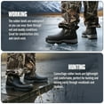 thumbnail image 6 of GUGULUZA Men's Ankle Rubber Boots, Short Hunting Boots with Neoprene, Waterproof Rain Footwear Insulated Outdoor Mud Shoes for Gardening,Fishing Camping, US11, 6 of 7