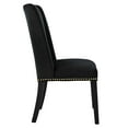 thumbnail image 4 of Modway Baron Performance Velvet Dining Chairs - Set of 2 in Black, 4 of 9