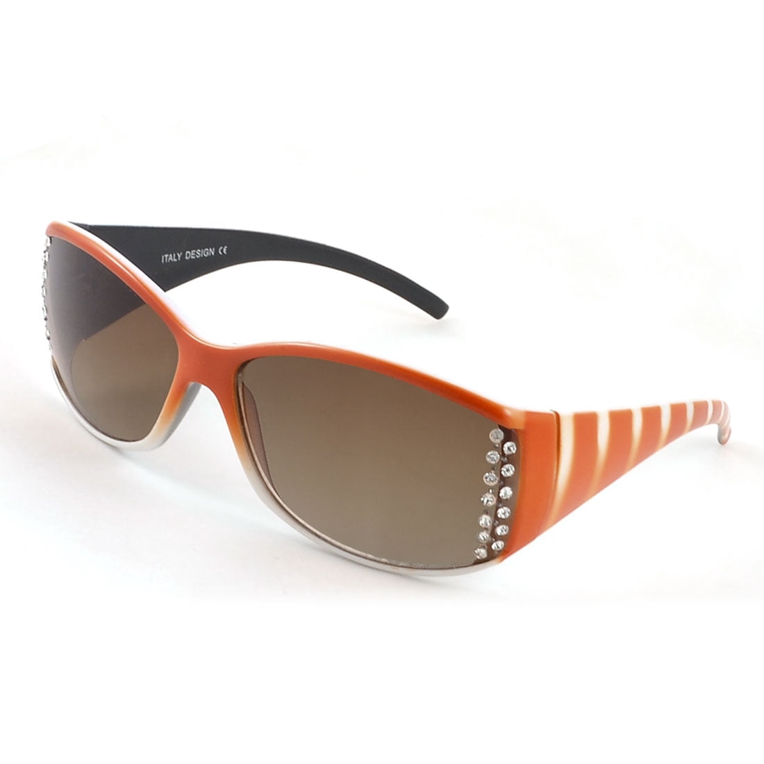 orange and white sunglasses