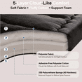 thumbnail image 4 of LIFERECORD Japanese Floor Mattress Twin, Foldable Futon Mattress with Washable Cover, Portable Roll Up Tatami for Dorm/Sleepovers, 4 of 8
