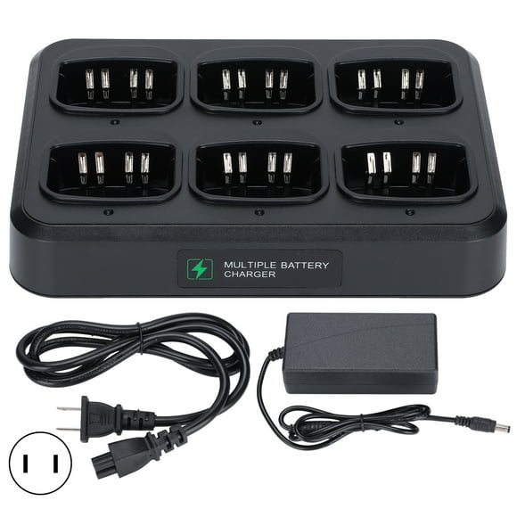 Two Way Radio Six Way Charger Station Multi Unit Rapid Gang Charger for Motorola 2 Way Radios 110?240V