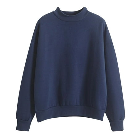 Womens Oversized Sweatshirts Turtleneck Pullover Long Sleeve Warm Tops Fall Outfits 2024 Fashion Outfits Clothes