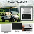 thumbnail image 3 of Polyester Golf Cart Seat Cover Anti Slip Golf Cart Seat Towel Blanket Club Car Towel Blanket with 4 Front Pocket for Club Car, 3 of 11