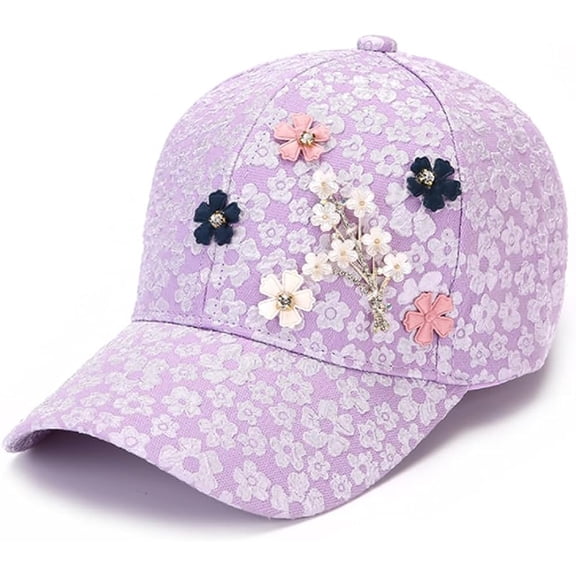 LINLIN Bling Baseball Cap, Baseball Cap Bling Baseball Cap Hat for Women Adjustable Summer Hats Fashionable Trucker Hats
