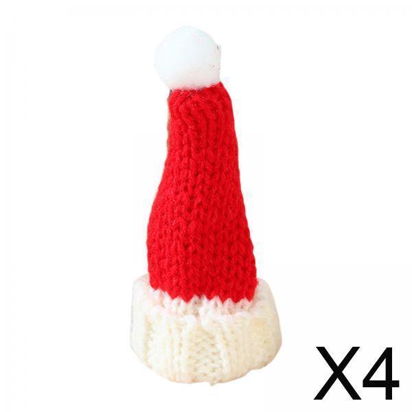 Colgante de sombrero navideño,Adorno decorativo colgante de sombrero navideño,Sombrero puntiagudo con bola colgante colgante Regalos rojos,Accesorios colgantes colgantes Suministros para