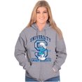 thumbnail image 4 of Vintage Smurf University Graduate Zip Up Hoodie Men's Women's Brisco Brands S, 4 of 6