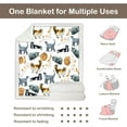 thumbnail image 5 of Colorful Cat Fleece Throw Blanket for Couch Chair Fuzzy Kitten Print Plush Sherpa Blanket Gifts for Cat Lovers Kids, Throw(50" X 60"), 5 of 6