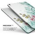 thumbnail image 3 of DesignSkinz Pink & Green Watercolor Floral Full-Body Skin Decal Wrap Cover for iPad 3rd Gen (A1416/A1430/A1403), 3 of 4