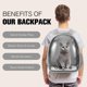 thumbnail image 3 of Mochila portabebés Dorphy Space Capsule para gato y perro, color gris, 3 of 7